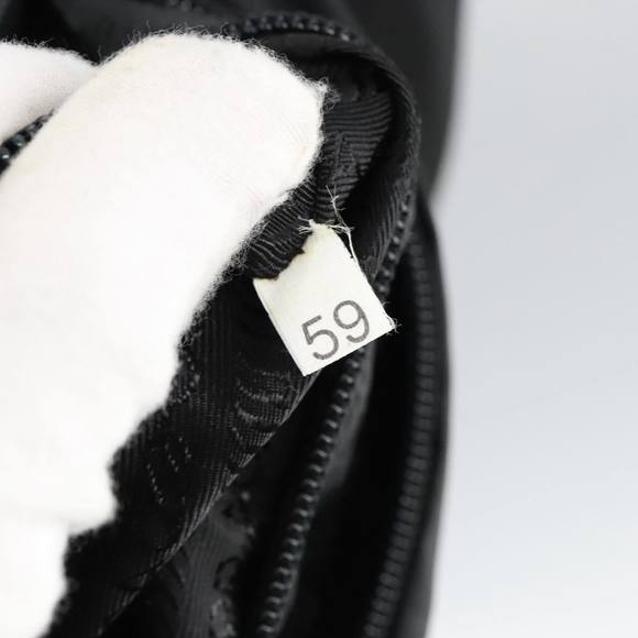 PRADA Shoulder Bag Nylon Black Auth bs20373 - Picture 12 of 16